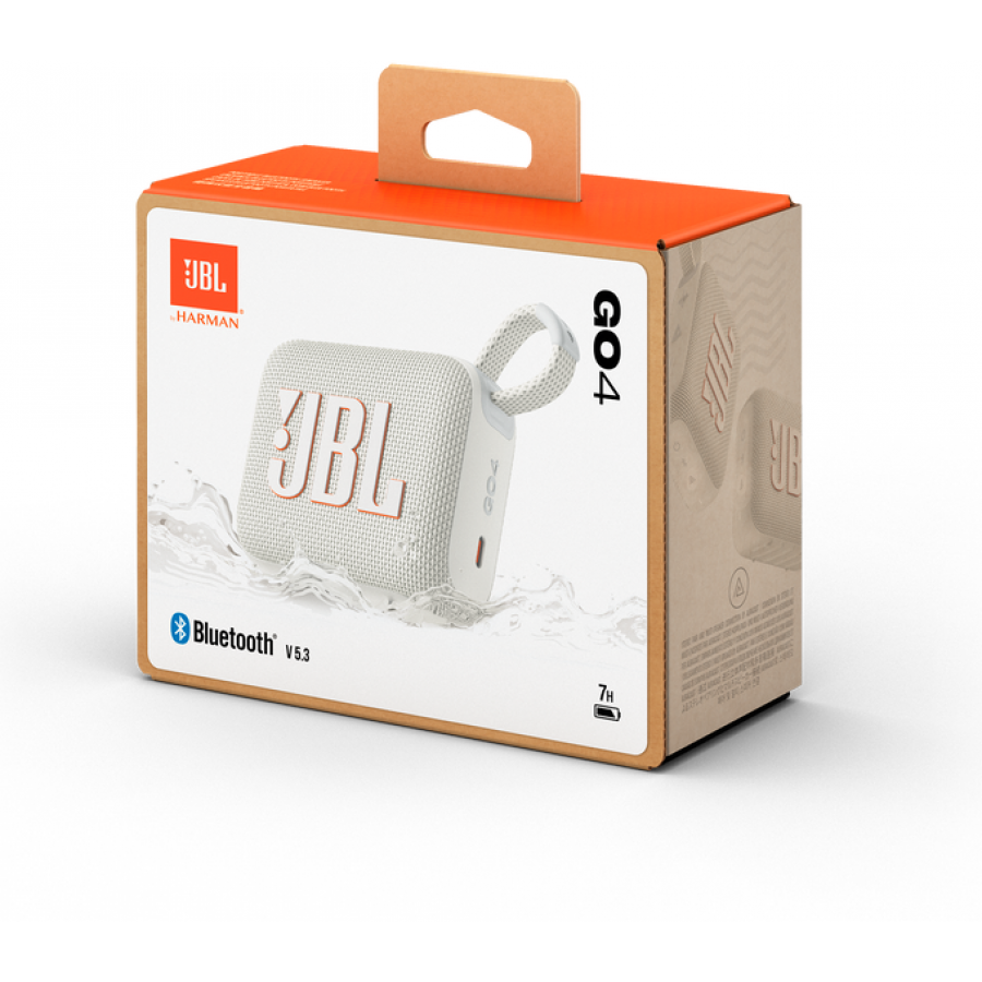 JBL Go 4 Wit draadloze luidspreker