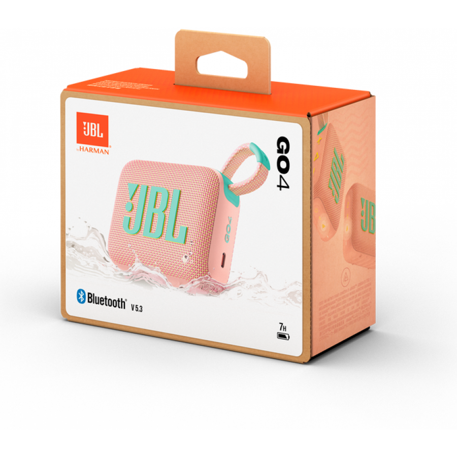 JBL Go 4 Roze draadloze luidspreker