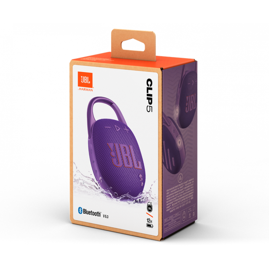 JBL Clip 5 Paars draadloze luidspreker