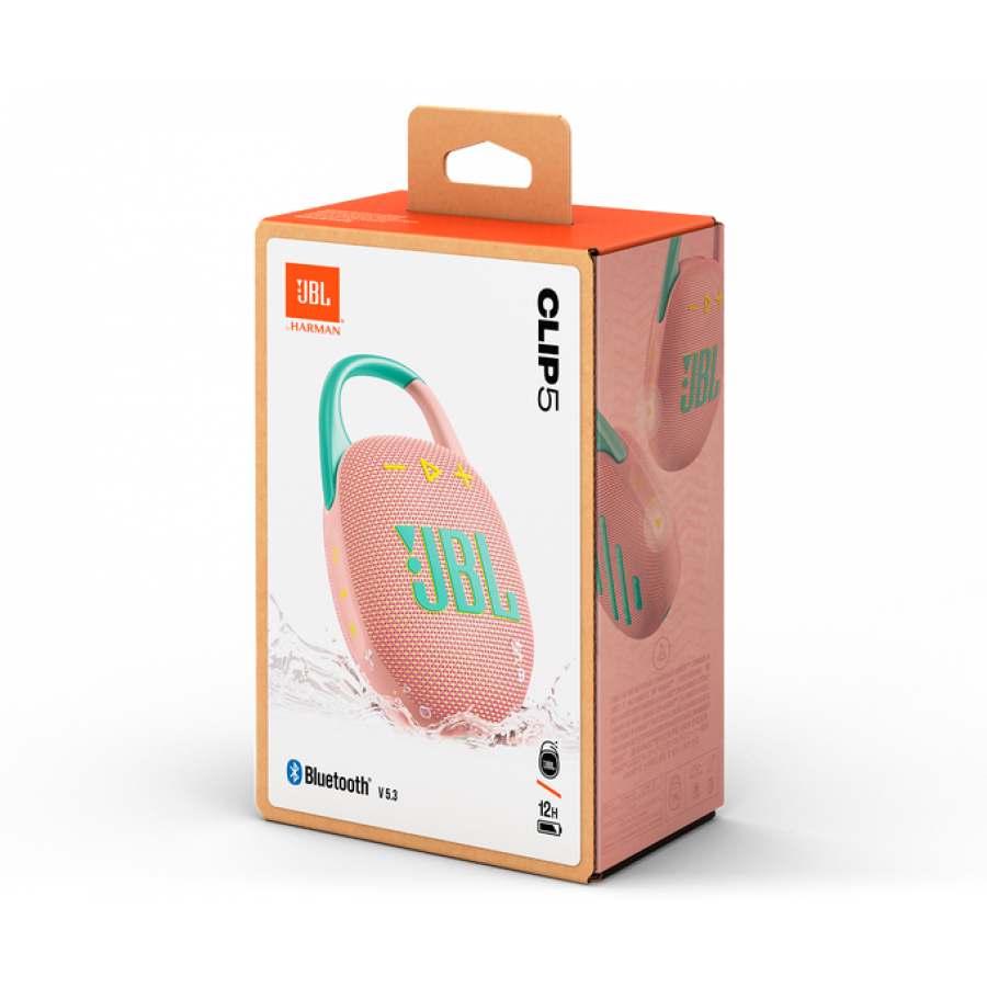 JBL Clip 5 Roze draadloze luidspreker