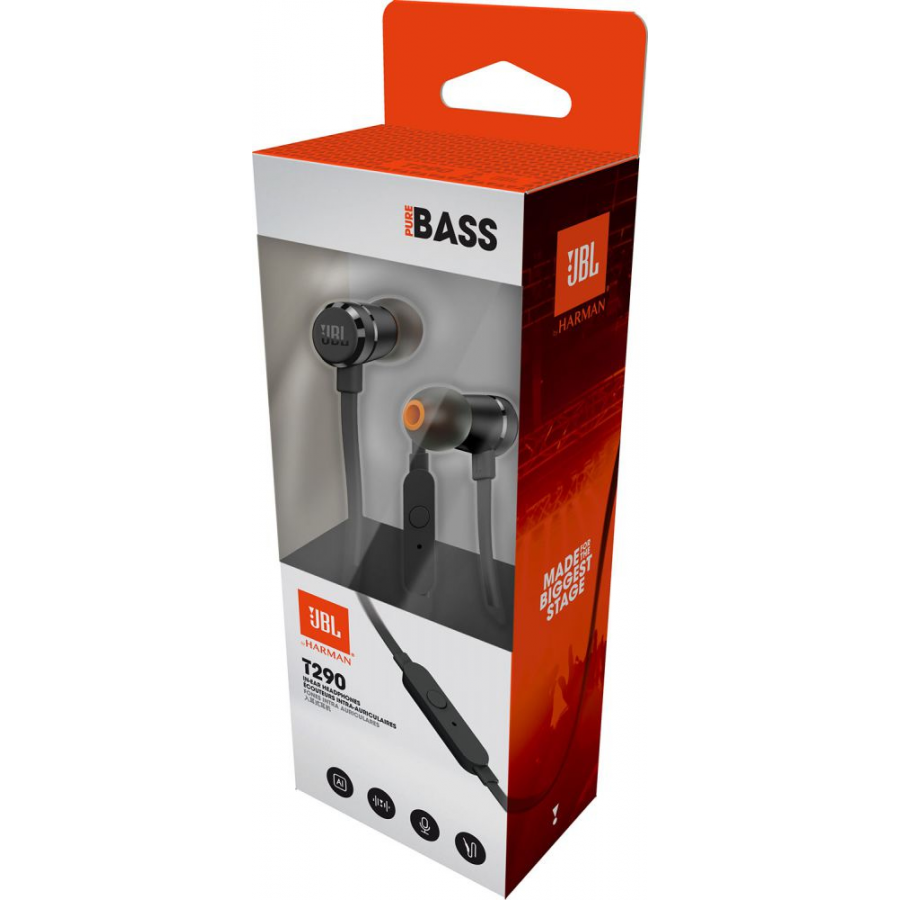 JBL TUNE 290 ZWART in-ear hoofdtelefoon