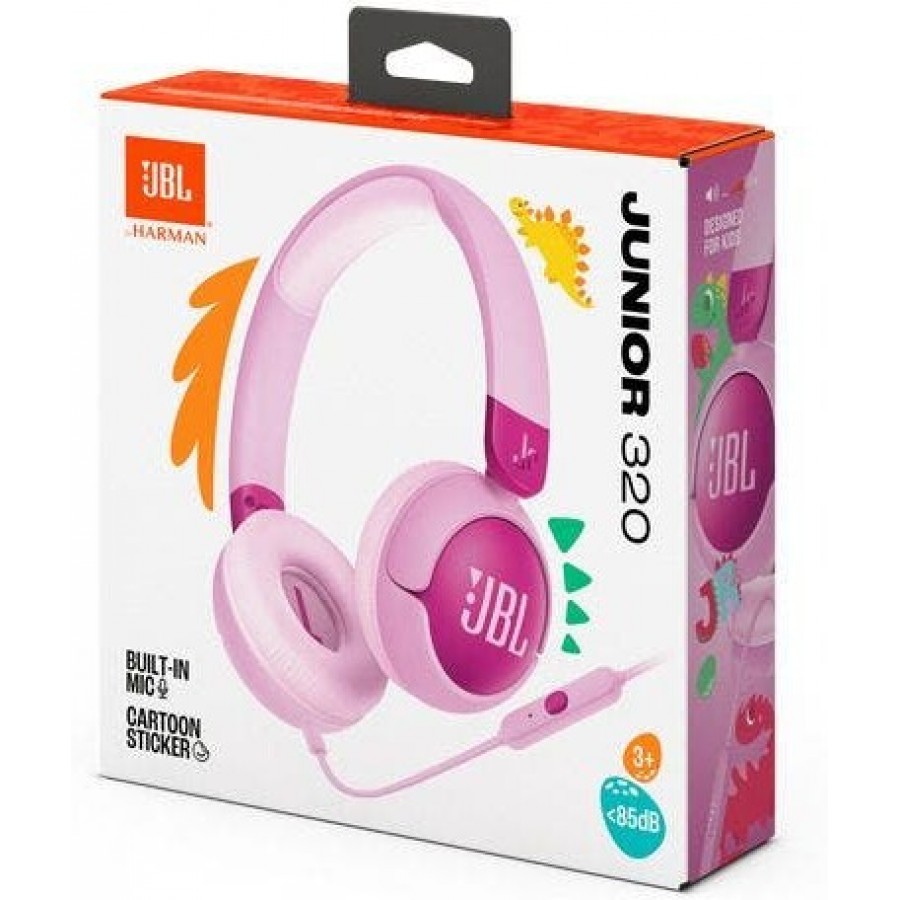 JBL Junior 320 Kids on-ear flat cable Purple hoofdtelefoon