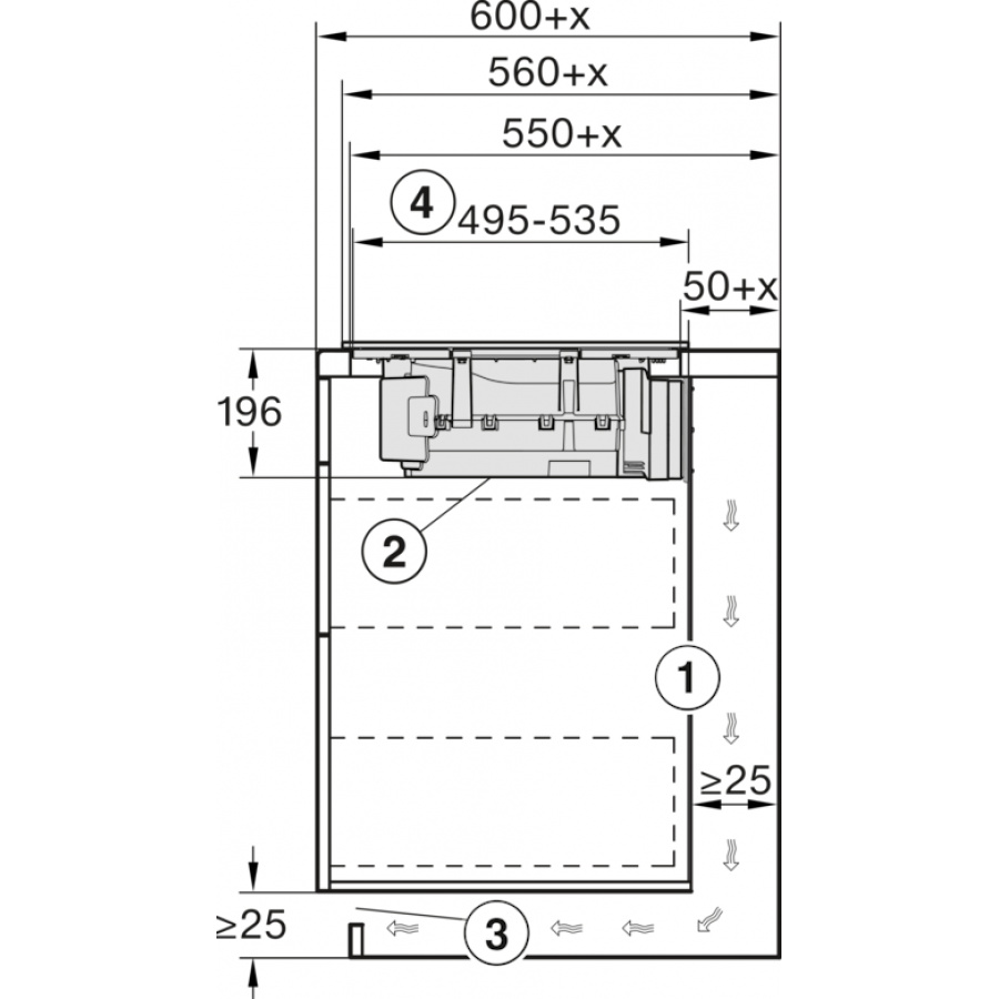 Miele KMDA 7272-1 FL Silence inductie kookplaat met afzuiging