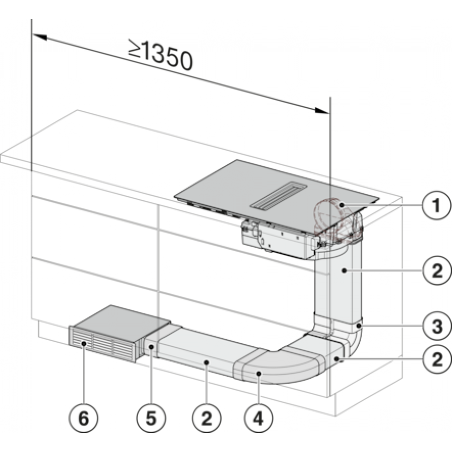 Miele KMDA 7272-1 FL Silence inductie kookplaat met afzuiging