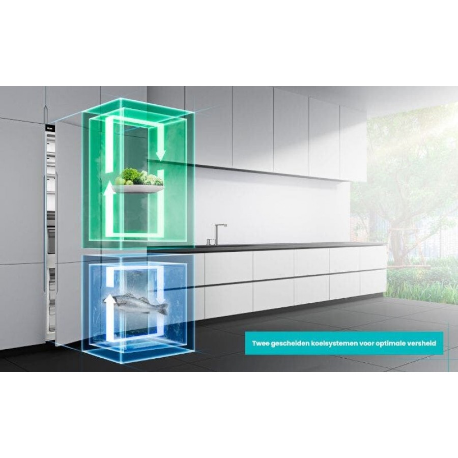 ETNA KCD9178CNF vrijstaande koel-vriescombinatie