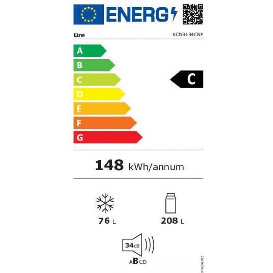 ETNA KCD9194CNF inbouw koel-vriescombinatie