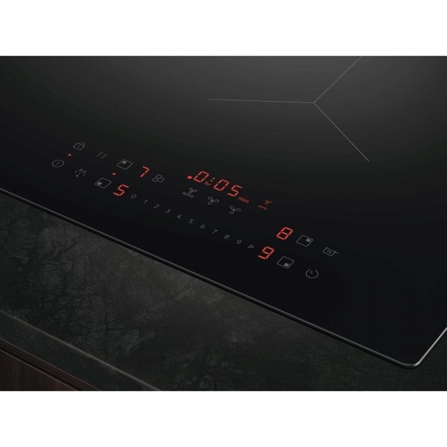 AEG TT84CB00CB inductie kookplaat met afzuiging