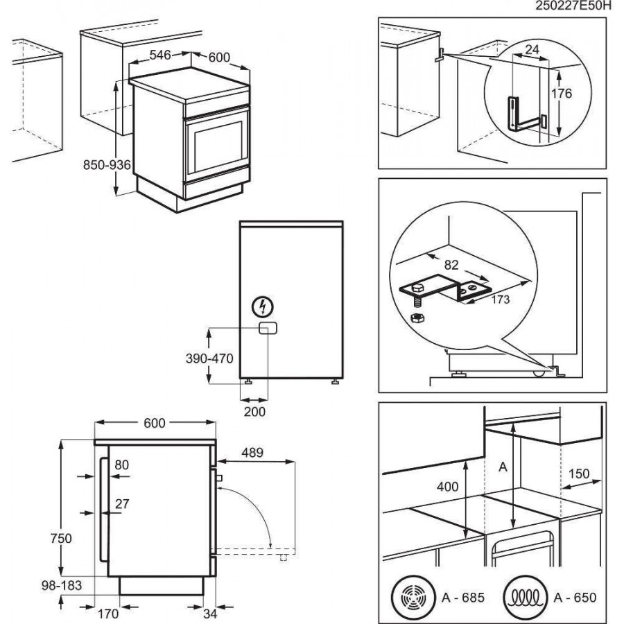 AEG CIB6490APM inductie fornuis