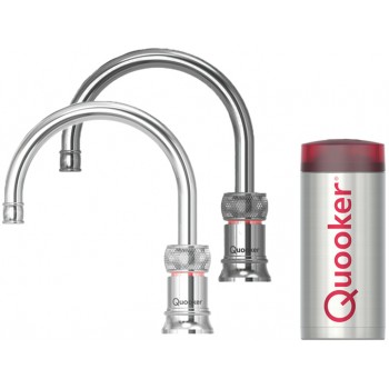 Quooker Classic Nordic Round Single tap kokend- en warm waterkraan
