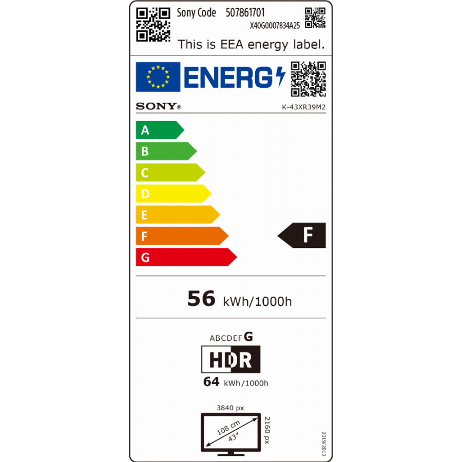 Sony 43’’ BRAVIA 3 II - 4K LED TV LED televisie