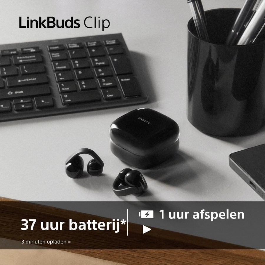 Sony LinkBuds Clip - Paars open-ear hoofdtelefoon