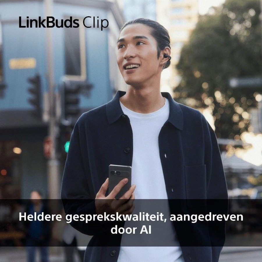 Sony LinkBuds Clip - Paars open-ear hoofdtelefoon