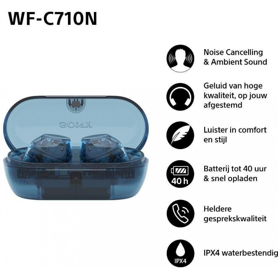Sony WF-C710N - Blauw in-ear hoofdtelefoon