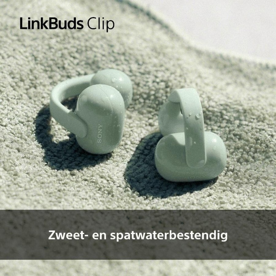 Sony LinkBuds Clip - Groen open-ear hoofdtelefoon