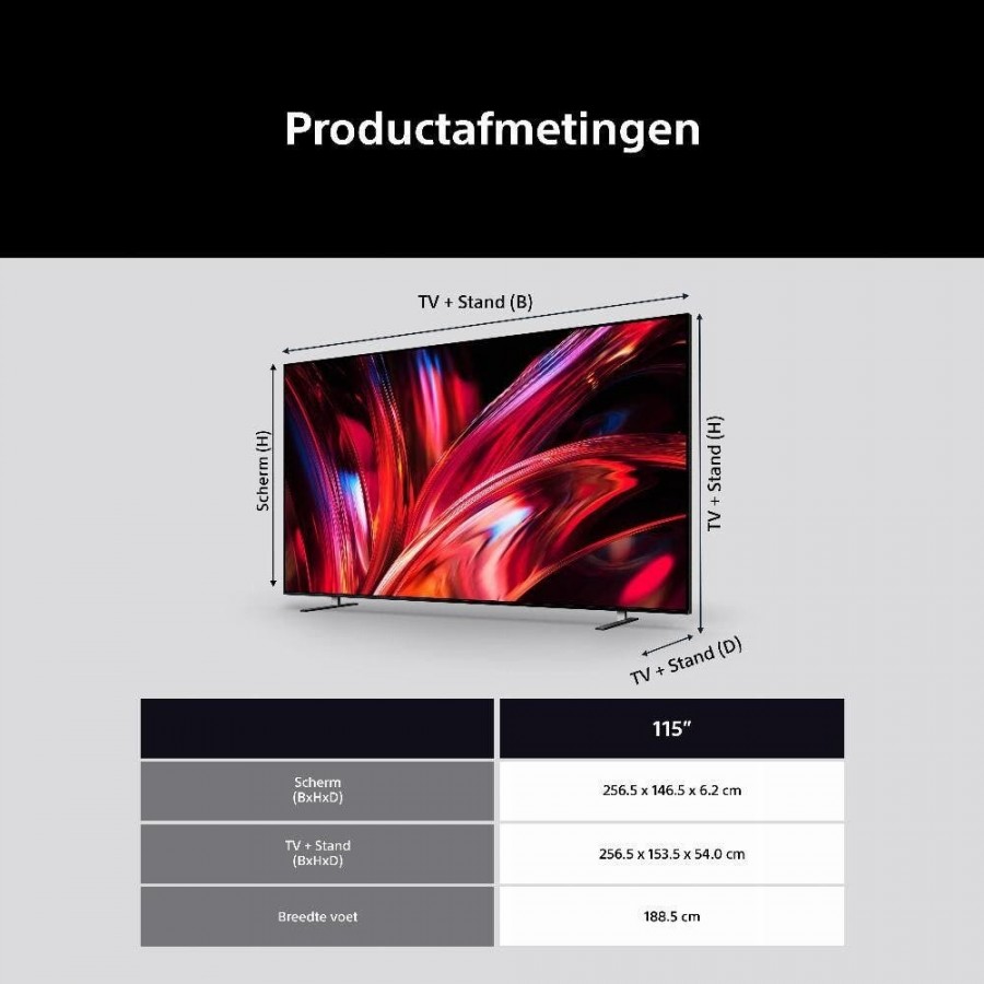 Sony K-115XR95M2 (2026) QLED televisie