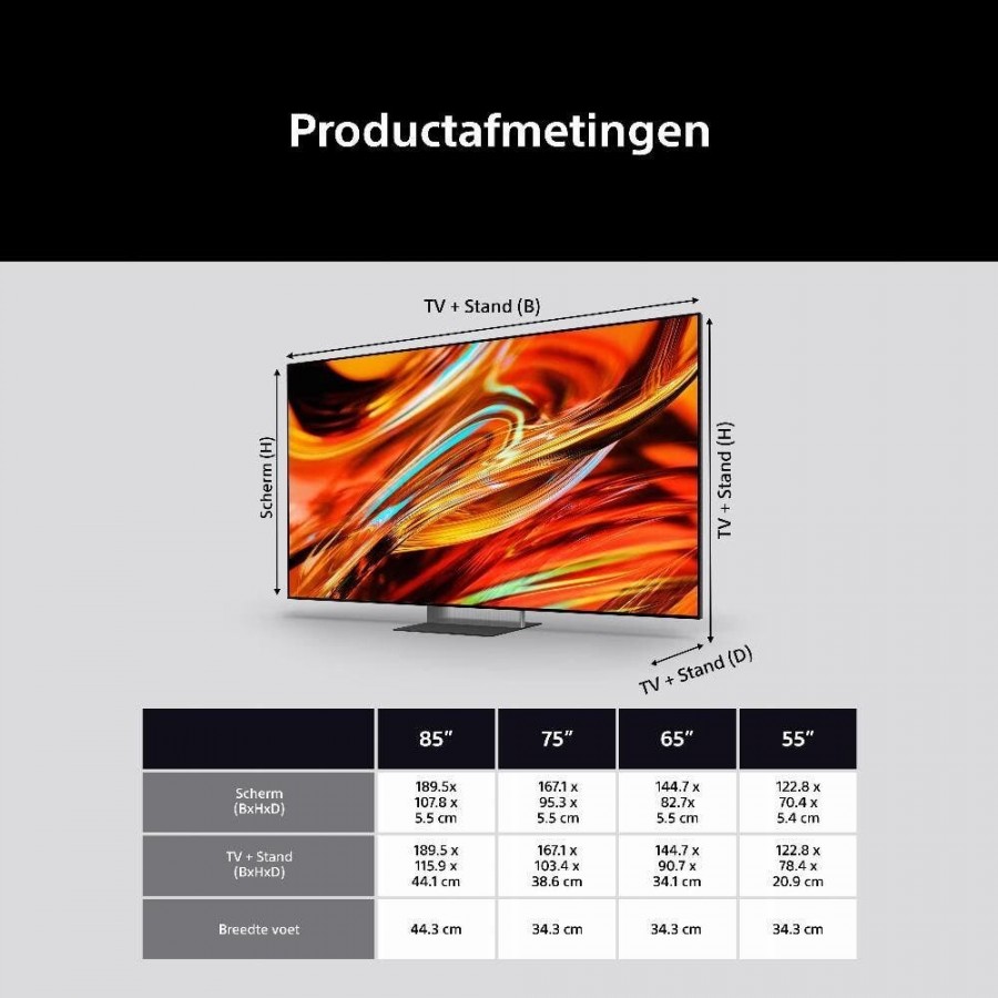 Sony K-65XR79M2 (2026) QLED televisie