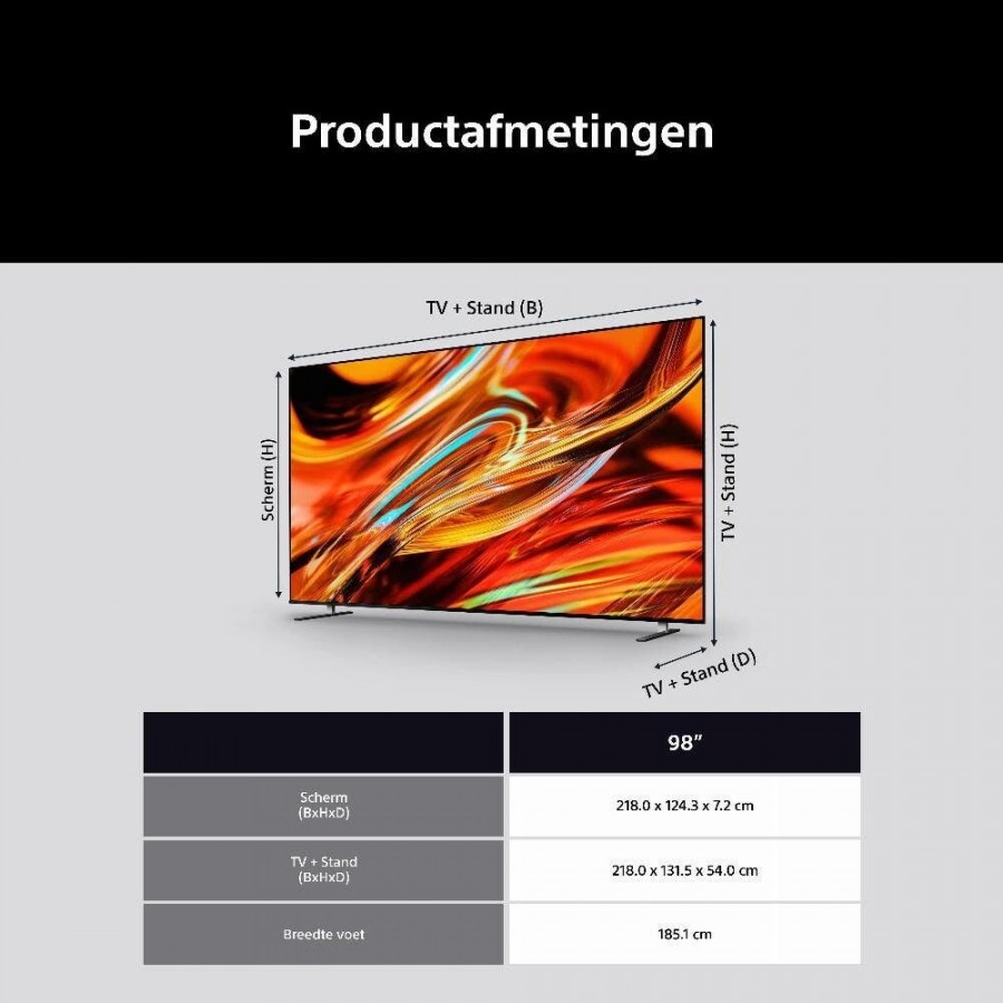 Sony K-98XR79M2 (2026) QLED televisie
