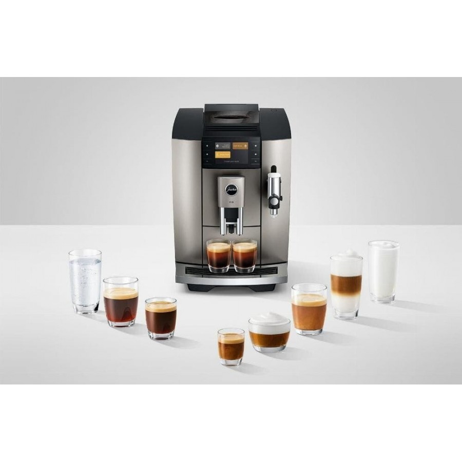 Jura E8 - Midnight Silver (ED) volautomatische koffiemachine