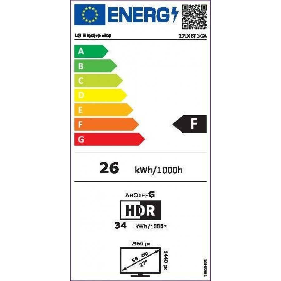 LG 27LX6TDGA LED televisie