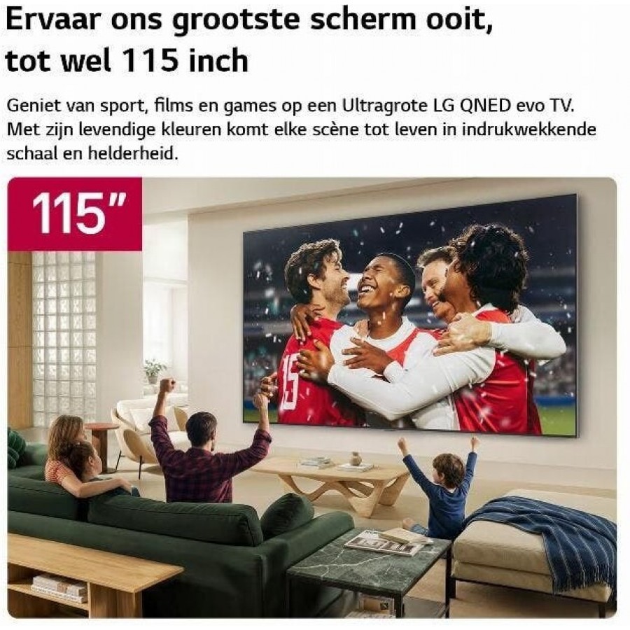 LG 115QNED93B6 LED televisie