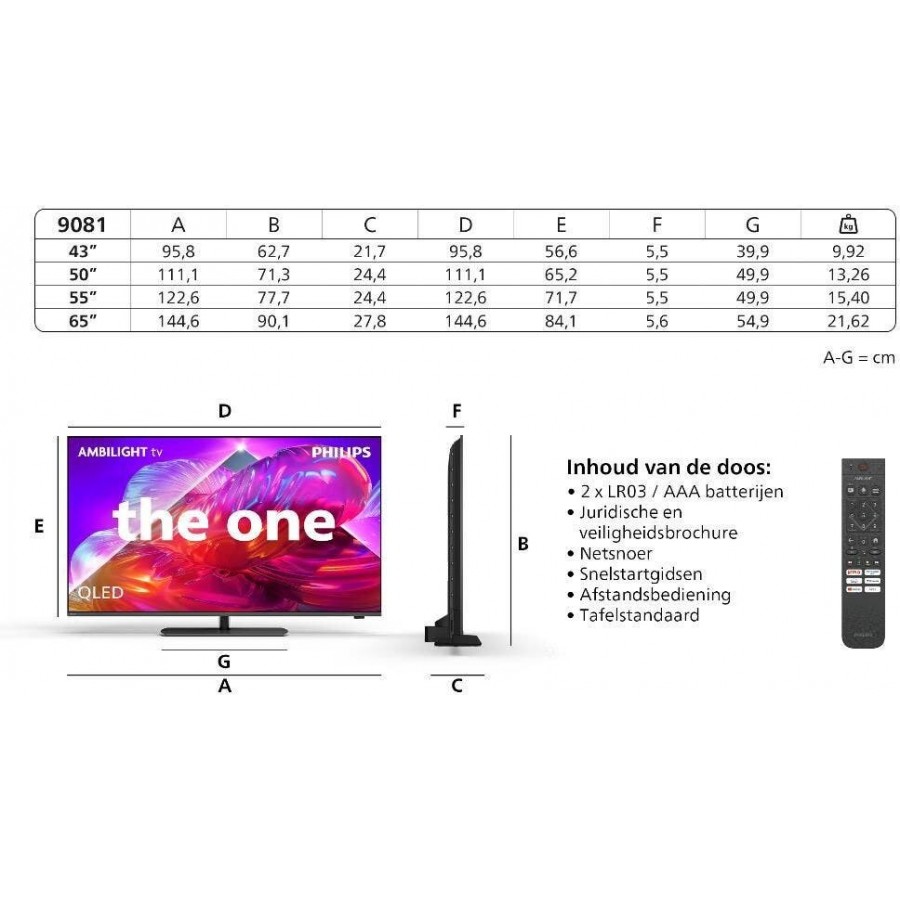 Philips 65PQS9081/12 QLED televisie